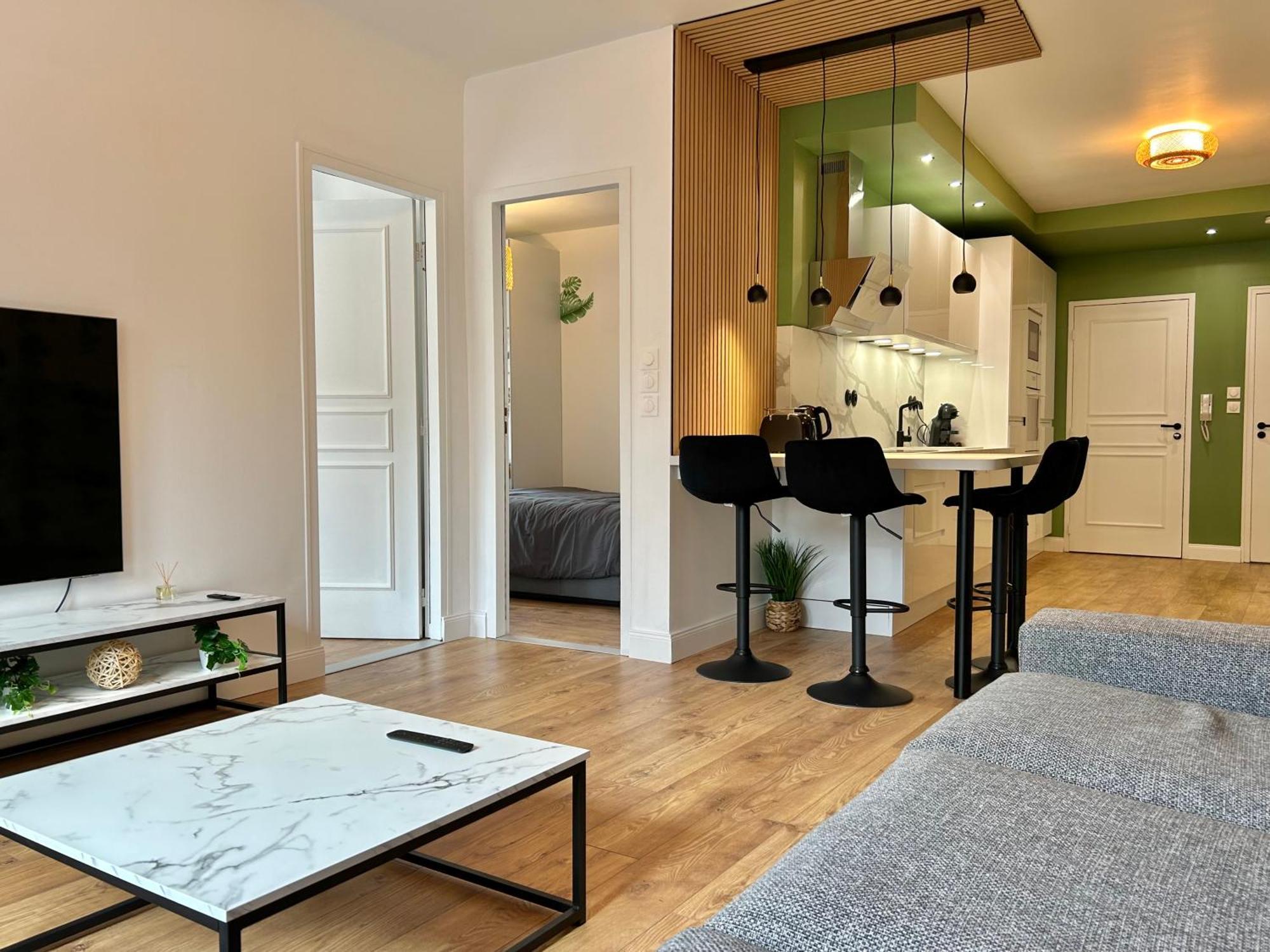 Le Chardon- Appartement 2Chambres- Avec Stationnement Nancy Luaran gambar